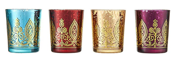 Henna Glass Votives